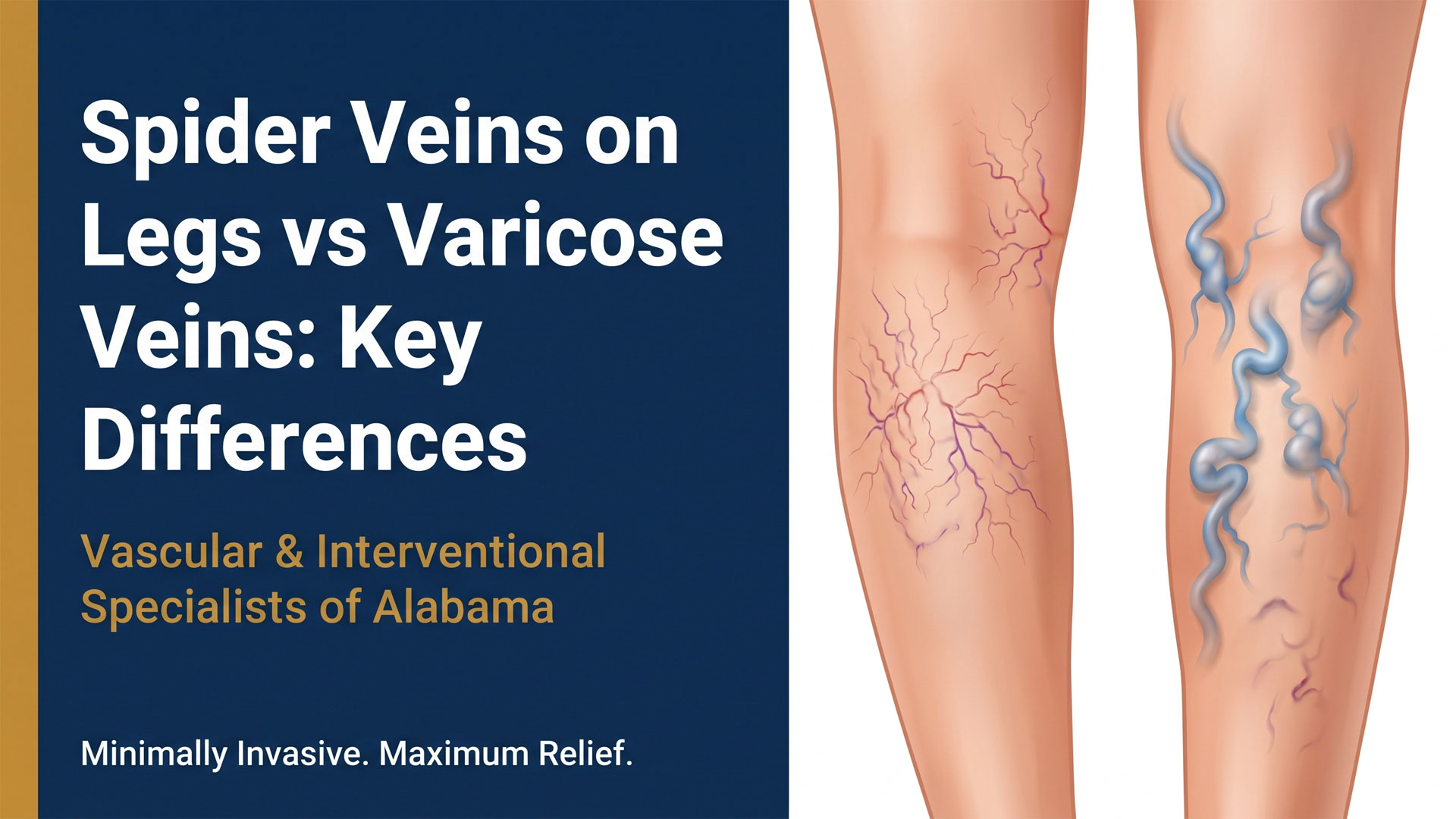 Spider Veins on Legs vs Varicose Veins: Key Differences